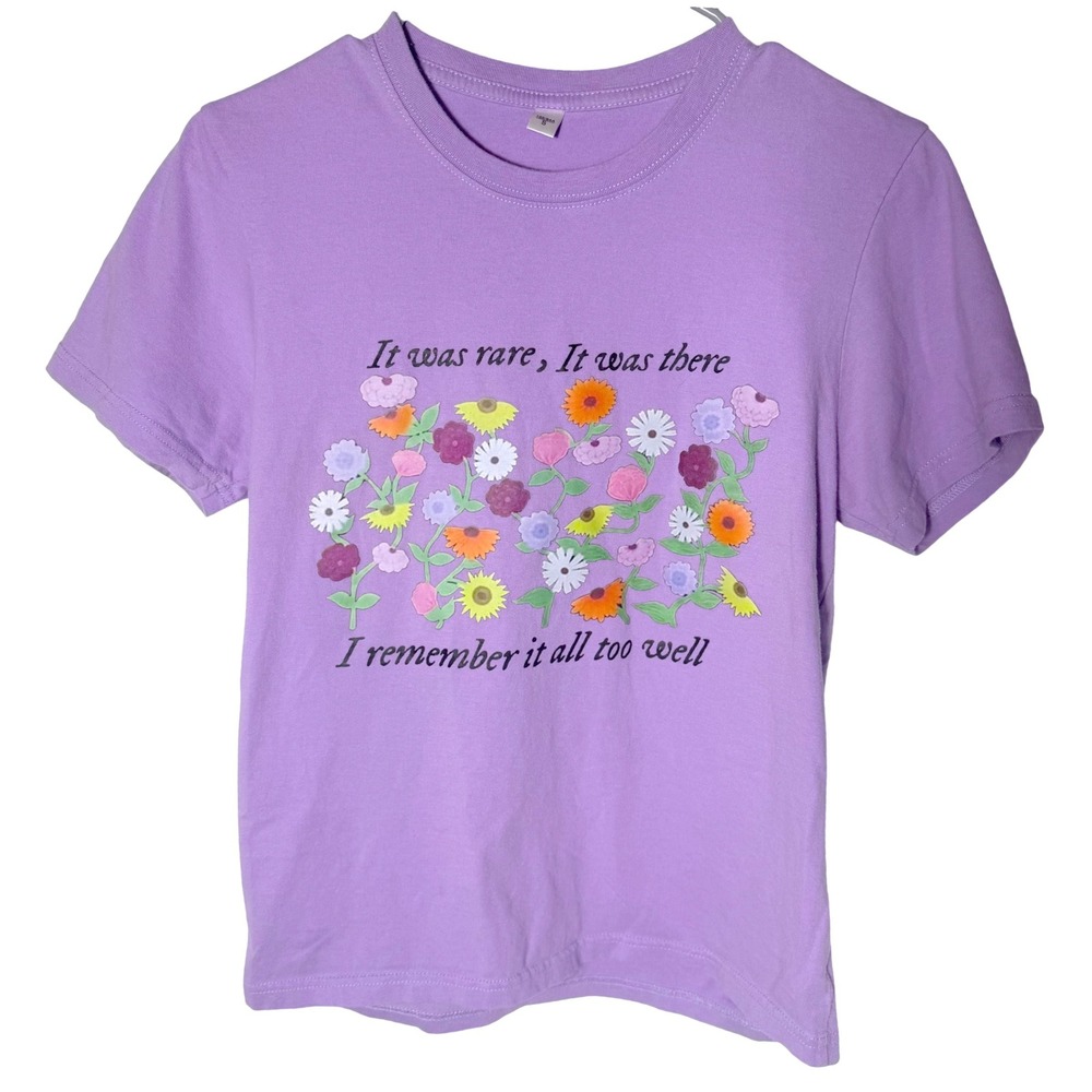 Purple "It Was Rare I Was There" Eras Tour T-Shirt Small